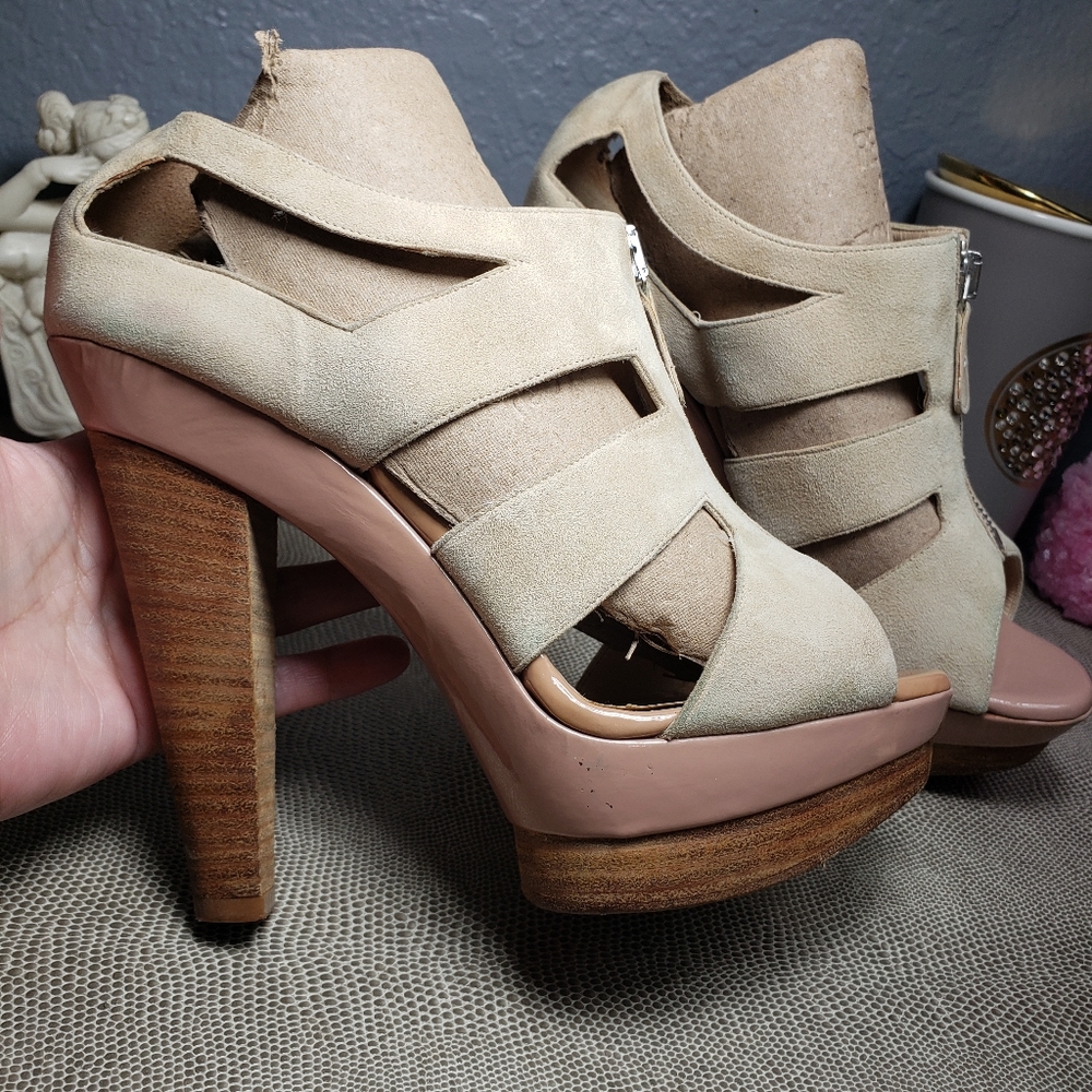 Christian Louboutin Zipette Cage Sandal heels size 36, 6 US
